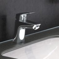 Hansgrohe Logis wastafelkraan 70 met EcoSmart met trekstang-afvoergarnituur chroom 71070000