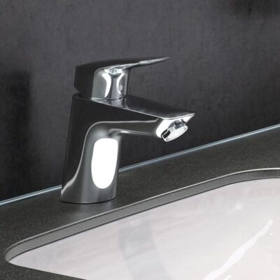 Hansgrohe Logis wastafelkraan 70 met EcoSmart met trekstang-afvoergarnituur chroom 71070000 6