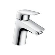 Hansgrohe Logis wastafelkraan 70 met EcoSmart met trekstang-afvoergarnituur chroom 71170000