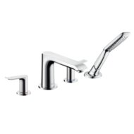 Hansgrohe Metris tweegreeps inbouw badrand mengkraan chroom 31442000