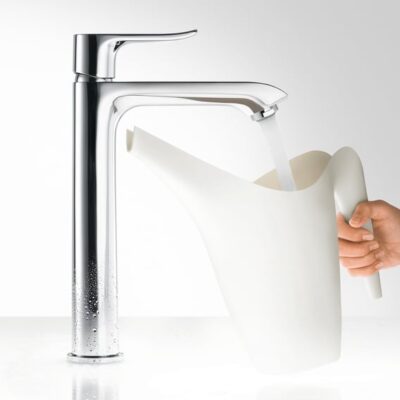 Hansgrohe Metris wastafelkraan 200 met verhoogde kraanlichaam chroom 31185000 6