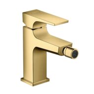 Hansgrohe Metropol bidetkraan met afsluitbare afvoerplug push open goud 32520990