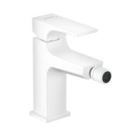 Hansgrohe Metropol bidetkraan met afsluitbare afvoerplug push open mat-wit 32520700