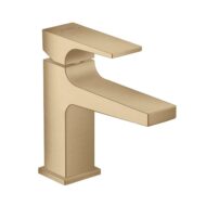 Hansgrohe Metropol wastafelkraan 100 met EcoSmart met afsluitbare afvoerplug push open brons geborsteld 32500140 Hansgrohe Metropol wastafelkraan 100 met EcoSmart met afsluitbare afvoerplug push open brons geborsteld 32500140