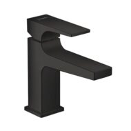 Hansgrohe Metropol wastafelkraan 100 met EcoSmart met afsluitbare afvoerplug push open mat-zwart 32500670 Hansgrohe Metropol wastafelkraan 100 met EcoSmart met afsluitbare afvoerplug push open mat-zwart 32500670
