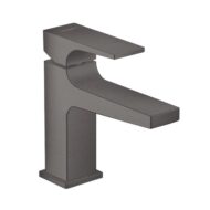 Hansgrohe Metropol wastafelkraan 100 met EcoSmart met afsluitbare afvoerplug push open zwart chroom geborsteld 32500340 Hansgrohe Metropol wastafelkraan 100 met EcoSmart met afsluitbare afvoerplug push open zwart chroom geborsteld 32500340