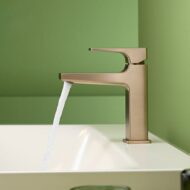 Hansgrohe Metropol wastafelkraan 110 met EcoSmart met afsluitbare afvoerplug push open brons geborsteld 32507140 Hansgrohe Metropol wastafelkraan 110 met EcoSmart met afsluitbare afvoerplug push open brons geborsteld 32507140