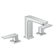 Hansgrohe Metropol wastafelkraan 110 met EcoSmart met afsluitbare afvoerplug push open chroom 32514000