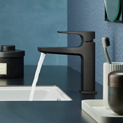 Hansgrohe Metropol wastafelkraan 110 met EcoSmart met afsluitbare afvoerplug push open zwart chroom geborsteld 32507340 4 Hansgrohe Metropol wastafelkraan 110 met EcoSmart met afsluitbare afvoerplug push open zwart chroom geborsteld 32507340 4
