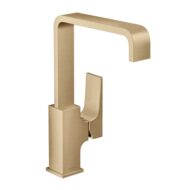 Hansgrohe Metropol wastafelkraan 230 met EcoSmart met afsluitbare afvoerplug push open brons geborsteld 32511140