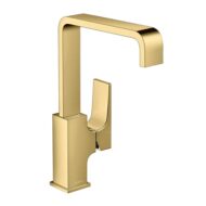 Hansgrohe Metropol wastafelkraan 230 met EcoSmart met afsluitbare afvoerplug push open goud 32511990 Hansgrohe Metropol wastafelkraan 230 met EcoSmart met afsluitbare afvoerplug push open goud 32511990