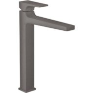 Hansgrohe Metropol wastafelkraan 260 met verhoogd kraanhuis met EcoSmart met afsluitbare afvoerplug push open zwart chroom geborsteld 32512340 Hansgrohe Metropol wastafelkraan 260 met verhoogd kraanhuis met EcoSmart met afsluitbare afvoerplug push open zwart chroom geborsteld 32512340