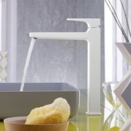 Hansgrohe Metropol wastafelkraan 260 met verhoogde kraanlichaam met EcoSmart met afsluitbare afvoerplug push open mat-wit 32512700 Hansgrohe Metropol wastafelkraan 260 met verhoogde kraanlichaam met EcoSmart met afsluitbare afvoerplug push open mat-wit 32512700