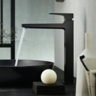 Hansgrohe Metropol wastafelkraan 260 met verhoogde kraanlichaam met EcoSmart met afsluitbare afvoerplug push open mat-zwart 32512670 Hansgrohe Metropol wastafelkraan 260 met verhoogde kraanlichaam met EcoSmart met afsluitbare afvoerplug push open mat-zwart 32512670