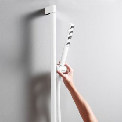 Hansgrohe Pulsify S glijstangset met garnituur 1 straalsoort 663 mm mat-wit 24372700 7