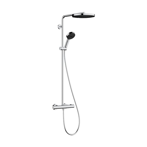 Hansgrohe Pulsify S Puro thermostatische opbouw regendoucheset met EcoSmart Ø260 mm chroom 24237000 3 Hansgrohe Pulsify S Puro thermostatische opbouw regendoucheset met EcoSmart Ø260 mm chroom 24237000 3
