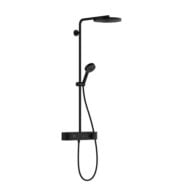 Hansgrohe Pulsify S thermostatische opbouw regendoucheset Ø260 mm mat-zwart 24220670 Hansgrohe Pulsify S thermostatische opbouw regendoucheset Ø260 mm mat-zwart 24220670