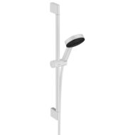 Hansgrohe Pulsify Select S glijstangset met garnituur 3 straalsoorten 669 mm mat-wit 24161700 Hansgrohe Pulsify Select S glijstangset met garnituur 3 straalsoorten 669 mm mat-wit 24161700
