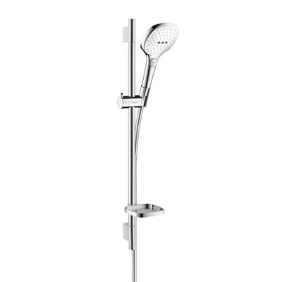 Hansgrohe Raindance Select E glijstangset met garnituur 3 straalsoorten 718 mm chroom wit 26622400 9
