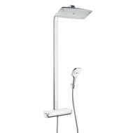 Hansgrohe Raindance Select E thermostatische opbouw regendoucheset 360 x 190 mm chroom wit 27112400