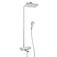 Hansgrohe Raindance Select E thermostatische opbouw regendoucheset met baduitloop 360 x 190 mm chroom 27113000