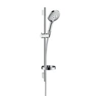 Hansgrohe Raindance Select S glijstangset met garnituur 3 straalsoorten 718 mm chroom wit 26630400