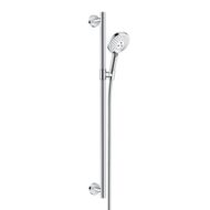 Hansgrohe Raindance Select S glijstangset met garnituur 3 straalsoorten 900 mm chroom wit 26322400