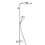 Hansgrohe Raindance Select S thermostatische opbouw regendoucheset Ø240 mm chroom wit 27129400