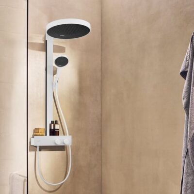 Hansgrohe Rainfinity thermostatische opbouw regendoucheset Ø360 mm mat-wit 26853700 9