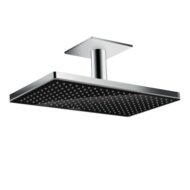 Hansgrohe Rainmaker Select regendouchekopset 1 straalsoort 466 x 270 mm zwart chroom 24002600 Hansgrohe Rainmaker Select regendouchekopset 1 straalsoort 466 x 270 mm zwart chroom 24002600