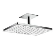 Hansgrohe Rainmaker Select regendouchekopset 2 straalsoorten 466 x 300 mm chroom wit 24004400 Hansgrohe Rainmaker Select regendouchekopset 2 straalsoorten 466 x 300 mm chroom wit 24004400