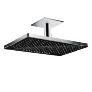 Hansgrohe Rainmaker Select regendouchekopset 2 straalsoorten 466 x 300 mm zwart chroom 24004600 Hansgrohe Rainmaker Select regendouchekopset 2 straalsoorten 466 x 300 mm zwart chroom 24004600