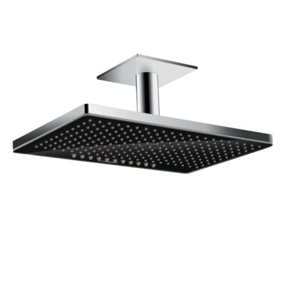 Hansgrohe Rainmaker Select regendouchekopset 2 straalsoorten 466 x 300 mm zwart chroom 24004600 4 Hansgrohe Rainmaker Select regendouchekopset 2 straalsoorten 466 x 300 mm zwart chroom 24004600 4