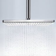 Hansgrohe Rainmaker Select regendouchekopset 3 straalsoorten 466 x 300 mm chroom wit 24006400 Hansgrohe Rainmaker Select regendouchekopset 3 straalsoorten 466 x 300 mm chroom wit 24006400