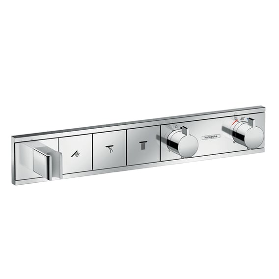 Hansgrohe RainSelect thermostaat voor douche 3 verbruikers chroom 15356000 3 Hansgrohe RainSelect thermostaat voor douche 3 verbruikers chroom 15356000 3