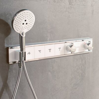 Hansgrohe RainSelect thermostaat voor douche 4 verbruikers chroom wit 15357400 6