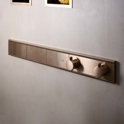 Hansgrohe RainSelect thermostaat voor douche 5 verbruikers brons geborsteld 15384140 6