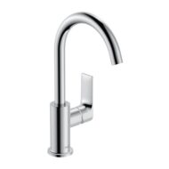 Hansgrohe Rebris E wastafelkraan 210 met EcoSmart met trekstang-afvoergarnituur chroom 72576000