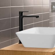 Hansgrohe Rebris E wastafelkraan 240 CoolStart met verhoogde kraanlichaam met trekstang-afvoergarnituur mat-zwart 72581670 Hansgrohe Rebris E wastafelkraan 240 CoolStart met verhoogde kraanlichaam met trekstang-afvoergarnituur mat-zwart 72581670