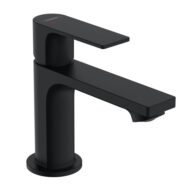 Hansgrohe Rebris E wastafelkraan 80 CoolStart met EcoSmart mat-zwart 72554670 Hansgrohe Rebris E wastafelkraan 80 CoolStart met EcoSmart mat-zwart 72554670