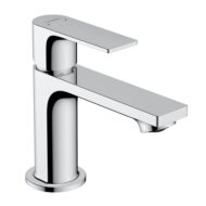 Hansgrohe Rebris E wastafelkraan 80 met EcoSmart met trekstang-afvoergarnituur chroom 72550000