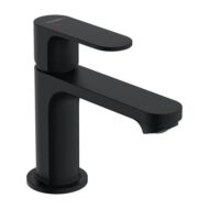 Hansgrohe Rebris S wastafelkraan 80 CoolStart met trekstang-afvoergarnituur mat-zwart 72586670 Hansgrohe Rebris S wastafelkraan 80 CoolStart met trekstang-afvoergarnituur mat-zwart 72586670