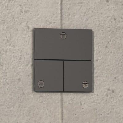 Hansgrohe ShowerSelect Comfort E omsteller 3 verbruikers zwart chroom geborsteld 15573340 7