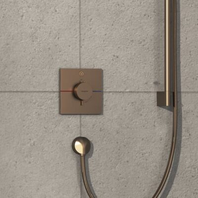 Hansgrohe ShowerSelect Comfort E thermostaat voor douche 1 verbruiker brons geborsteld 15571140 6