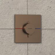 Hansgrohe ShowerSelect Comfort E thermostaat voor douche 1 verbruiker brons geborsteld 15574140