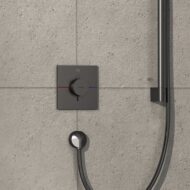 Hansgrohe ShowerSelect Comfort E thermostaat voor douche 1 verbruiker zwart chroom geborsteld 15571340