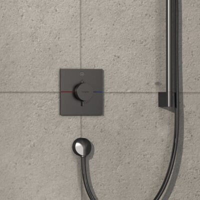 Hansgrohe ShowerSelect Comfort E thermostaat voor douche 1 verbruiker zwart chroom geborsteld 15571340 6