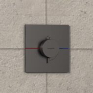 Hansgrohe ShowerSelect Comfort E thermostaat voor douche 1 verbruiker zwart chroom geborsteld 15574340