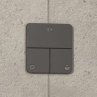 Hansgrohe ShowerSelect Comfort Q omsteller 3 verbruikers zwart chroom geborsteld 15587340 Hansgrohe ShowerSelect Comfort Q omsteller 3 verbruikers zwart chroom geborsteld 15587340