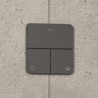 Hansgrohe ShowerSelect Comfort Q omsteller 3 verbruikers zwart chroom geborsteld 15587340 7